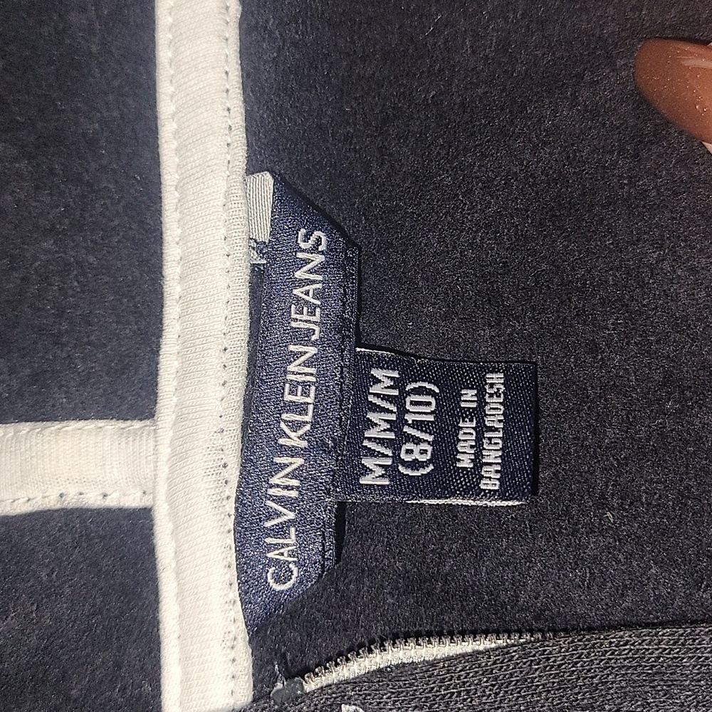 Calvin Klein Kids Black Zip-Up Hoodie - Picture 3 of 3